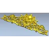 Rococo Crown Pediment - STL 3D model for CNC carving