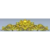Rococo Crown Pediment - STL 3D model for CNC carving