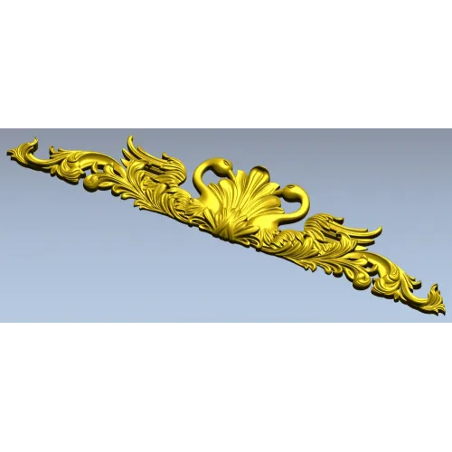 Картуш "Лебединый картуш" - 3D модель STL для ЧПУ