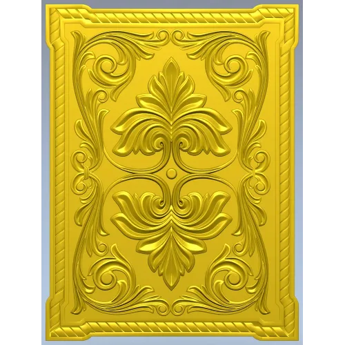 Regal Palmette Panel - STL 3D model for CNC decorative panel