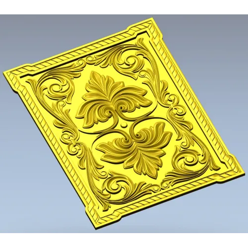 Regal Palmette Panel - STL 3D model for CNC decorative panel