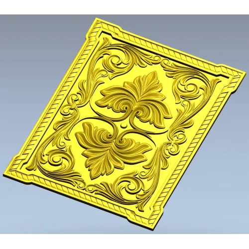 Regal Palmette Panel - STL 3D model for CNC decorative panel