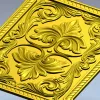 Regal Palmette Panel - STL 3D model for CNC decorative panel