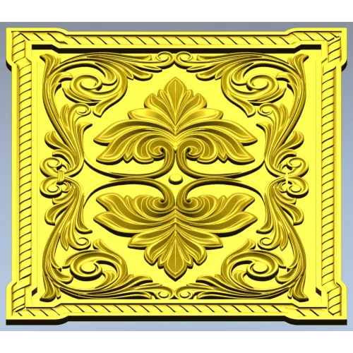 Regal Palmette Panel - STL 3D model for CNC decorative panel