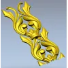 Вертикальный акантовый декор STL для ЧПУ - классический орнамент