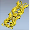 Вертикальный акантовый декор STL для ЧПУ - классический орнамент
