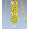 Вертикальный акантовый декор STL для ЧПУ - классический орнамент