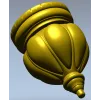 Classic acorn-style finial STL for CNC milling