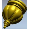 Classic acorn-style finial STL for CNC milling
