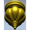Classic acorn-style finial STL for CNC milling