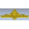 Ornate Cartouche 3D STL for CNC - High-Relief Acanthus Pediment