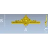 Ornate Cartouche 3D STL for CNC - High-Relief Acanthus Pediment