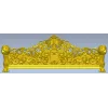 Резная горизонтальная панель с львиными навершиями - STL 3D модель