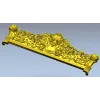 Резная горизонтальная панель с львиными навершиями - STL 3D модель