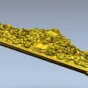 Резная горизонтальная панель с львиными навершиями - STL 3D модель