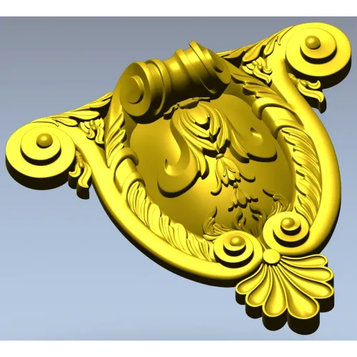Картуш "Аурелиан" - stl 3D модель для ЧПУ резьбы по дереву