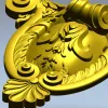 Картуш "Аурелиан" - stl 3D модель для ЧПУ резьбы по дереву
