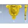 Картуш "Аурелиан" - stl 3D модель для ЧПУ резьбы по дереву