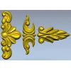 Угловой декор "Вензель-Лист" - комплект stl для ЧПУ