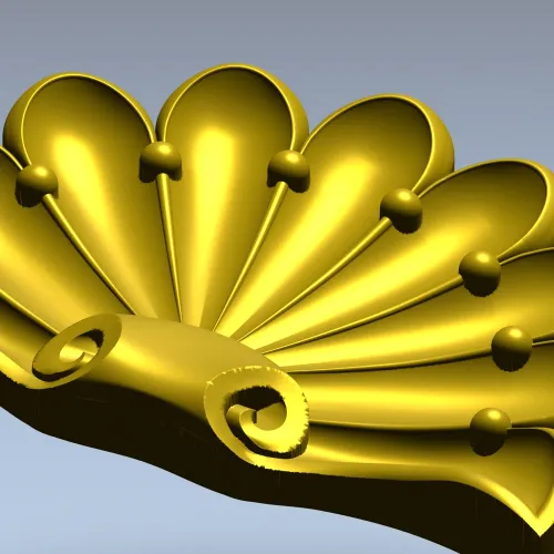 Веерная раковина - 3D модель STL для ЧПУ