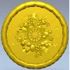 Harvest Rosette - detailed STL 3D model for CNC rosette panel