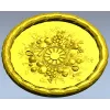 Harvest Rosette - detailed STL 3D model for CNC rosette panel
