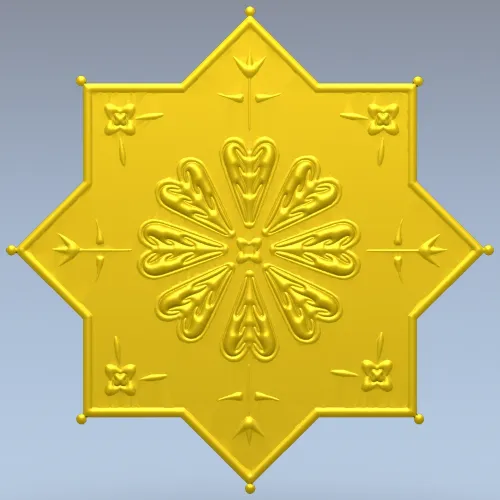 Розетка Восьмилистник - 3D модель STL для ЧПУ