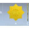 Розетка Восьмилистник - 3D модель STL для ЧПУ