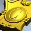 Картуш "Монограмма C" - декоративная stl модель для ЧПУ