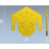 Лотосный картуш - декоративная накладка STL для ЧПУ