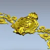 Картуш рококо для фрезеровки в формате STL