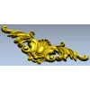 Декоративный картуш с акантовыми листьями - 3D модель STL для ЧПУ