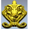 Рокайльная декоративная накладка STL для ЧПУ - картуш с цветами