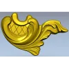 Acanthus Corner Cartouche - STL 3D Model for CNC Milling