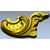 Acanthus Corner Cartouche - STL 3D Model for CNC Milling