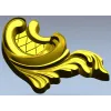 Acanthus Corner Cartouche - STL 3D Model for CNC Milling