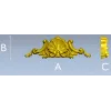 Seashell Rocaille Crest - STL 3D model for CNC