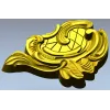 Rococo cartouche STL 3D model for CNC milling