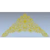 Arabesque Corner Crest STL for CNC