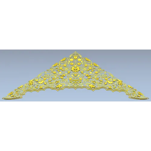 Arabesque Corner Crest STL for CNC
