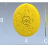 Овал "Рококо Медальон" - декоративная 3D модель в формате STL для ЧПУ