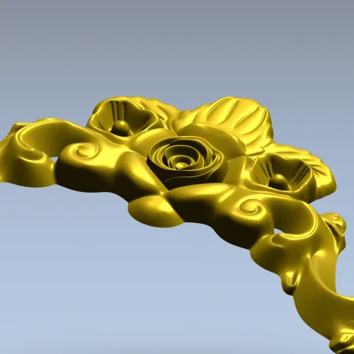Барочный картуш "Розалия" - 3D модель STL для ЧПУ