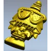 Regal Draped Urn Decorative STL for CNC