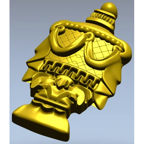 Regal Draped Urn Decorative STL for CNC