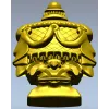 Regal Draped Urn Decorative STL for CNC