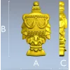 Regal Draped Urn Decorative STL for CNC