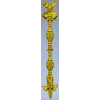 Ribbon Tassel Vertical Applique - STL 3D Model for CNC