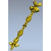 Ribbon Tassel Vertical Applique - STL 3D Model for CNC
