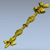 Ribbon Tassel Vertical Applique - STL 3D Model for CNC