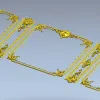 Рокайльный триптих - декоративная 3D модель STL для ЧПУ